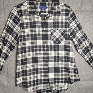 Pendleton Plaid Button Up Shirt Women's Size M Acedamia Preppy Cabincore